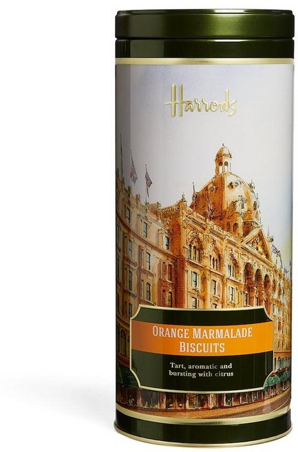 영국 헤롯백화점 헤로즈 Harrods Orange Marmalade Biscuits 오렌지 마말레이드 비스킷 틴, 1개, 200g