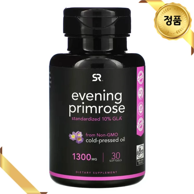 스포츠 리서치 달맞이꽃 종자유 1300mg 30 소프트젤 감마 리놀렌산 GLA, 1개, 30정 - 쿠팡