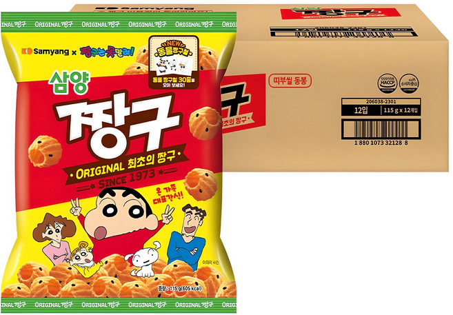 삼양 짱구, 115g, 12개