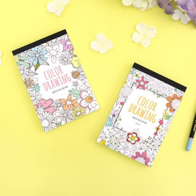 핑크풋3000컬러드로잉엽서북(랜덤발송)