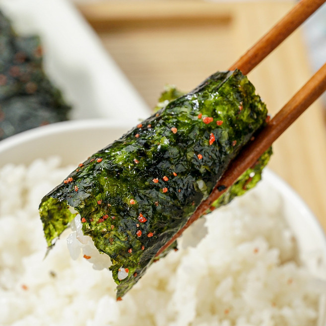 알이 톡톡! 하동 녹차 명란김, 16개, 6g