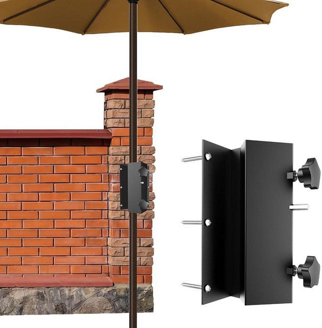 BuyGoe Heavy-Duty Patio Umbrella Holder Fits Umbrellas up to 2\" Adjustable Deck Umbrella Mount O, BuyGoe Heavy-Duty Patio Umbrel
