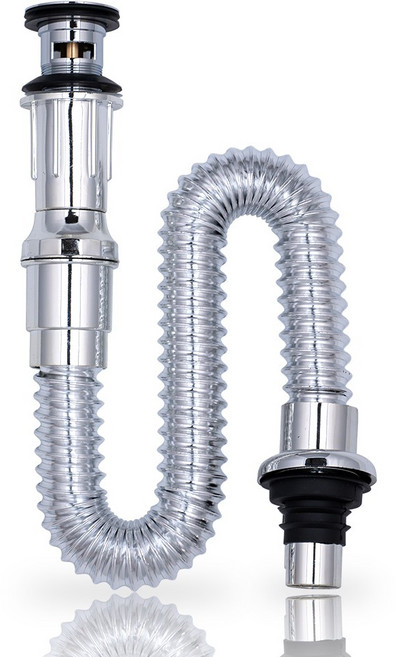 클린 세면대 배수관 일체형 트랩, 1개