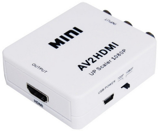 4K HDMI 40米延長 訊號放大器 HDTV 母對母 RJ45 轉 HDMI 延長器, 1個, AV轉HDMI轉換器-白色, AV轉HDMI轉換器-白色