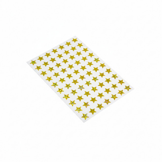 칼라 홀로그램 별 스티커 10x10mm 다이어리꾸미기 별모양스티커 hib*08149TH, 315-8/혼합