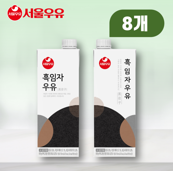 서울 흑임자우유 190ml, 750ml