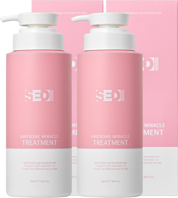세디 트리트먼트 대용량 헤어팩 극손상 모발케어, 2개, 500ml