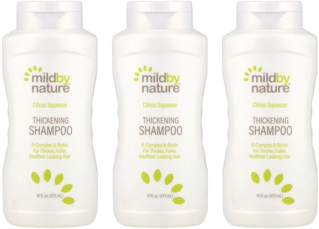 마일드바이네이쳐 3개X 모발 샴푸 B-복합체 + 비오틴 시트러스 스퀴즈 473ml(16fl oz), 3개, 473ml - 쿠팡