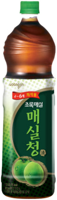 웅진 초록매실 매실청 희석용 1.5L 1입