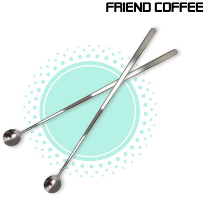 프랜드커피 실버 롱 티스푼 26cm, 1개