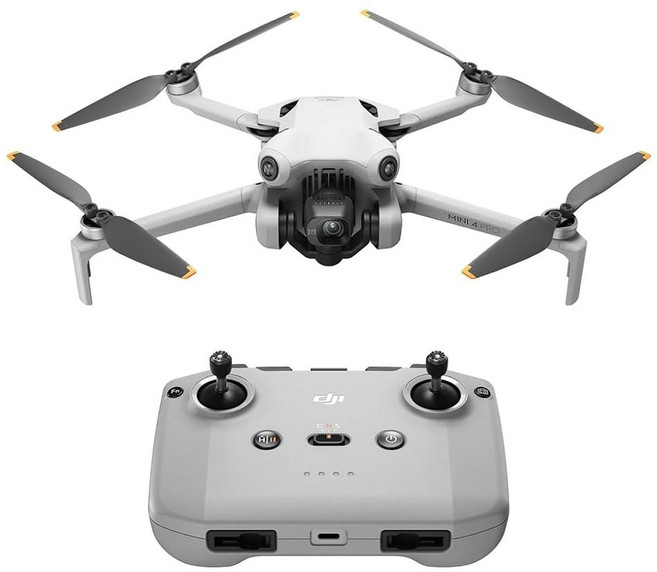 DJI 미니 4 프로 플라이 모어 콤보 RC 2 포함 카메라 드론 성인용 4K 무게 0549파운드249g 이하 3개 배터리로 최대 102분 비행 시간 스마트 귀환 기능 초보자용, Mini 4 Pro (DJI RC-N2), 1개