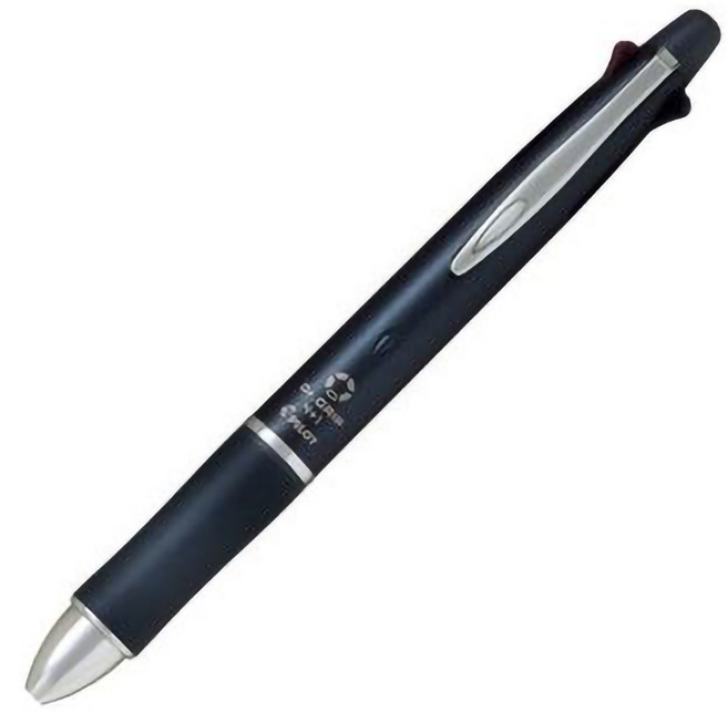 PILOT 百樂 Dr.GRIP 4+1 多功能筆 - 舒適握感 四色原子筆加自動鉛筆, 金屬海軍藍/ANV, 1個