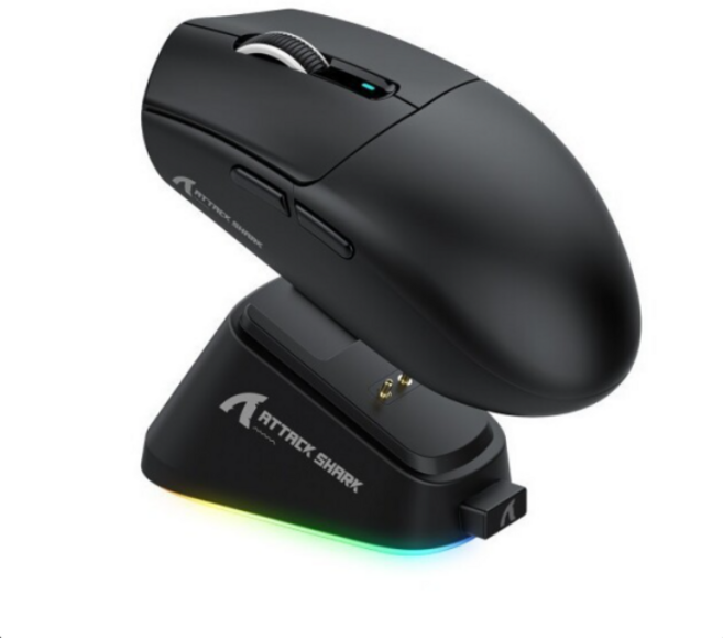 Attack Shark 어택샤크 G3 프로 PRO 초경량 무선 게이밍 마우스 충전독포함 3종모드, 화이트, 단일 옵션