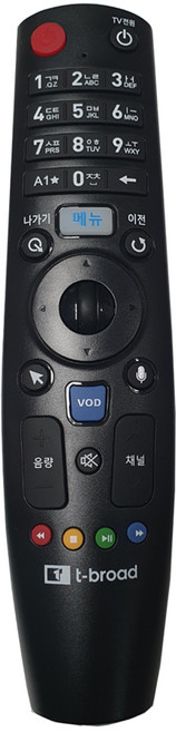정품 티브로드 셋탑박스 리모컨 / t-broad 리모컨 / 새상품, 정품 티브로드 리모컨(건전지 미포함), 1개