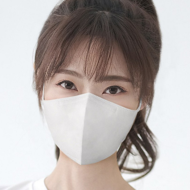 아이프리 굿필링 KF-AD 일회용 비말차단 새부리형 덴탈 화이트 컬러 마스크, 25개입, 2개