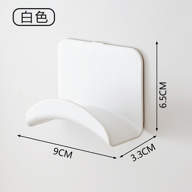 壁掛式耳機架, 1個, 白色_耳機收納架, 白色, BB0094B