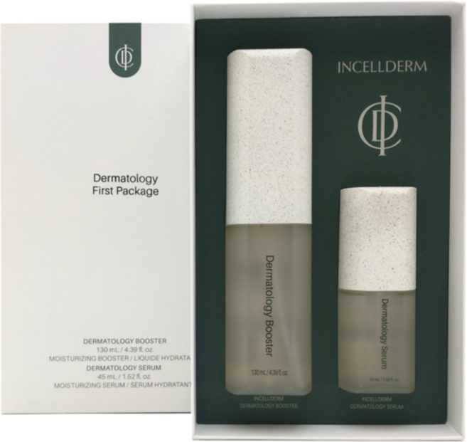 인셀덤 정품QR코드 ICD 더마톨로지 퍼스트 패키지+마카롱 손거울 / 미백 주름개선 2중 기능성 화장품 / 2시이전 당일발송, 1세트