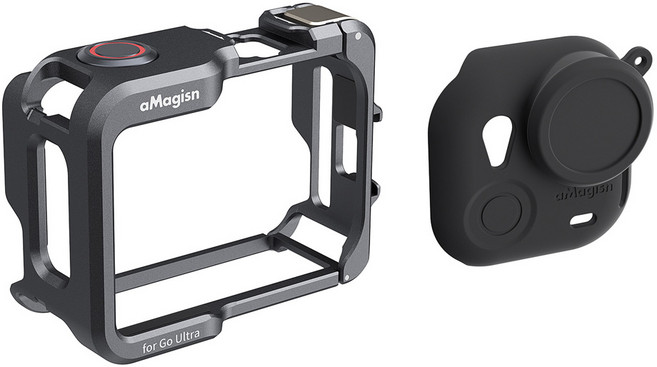 Insta360 GO Ultra 전용 메탈 프레임 유틸리티 케이스 인스타360 고 울트라 케이지, 블랙(단일색상), AC-X123, 1개