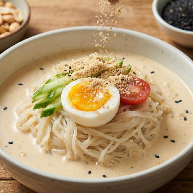 3단 고소함으로 더 진한 콩국수 6인 (생면+콩가루), 2세트, 1.4kg
