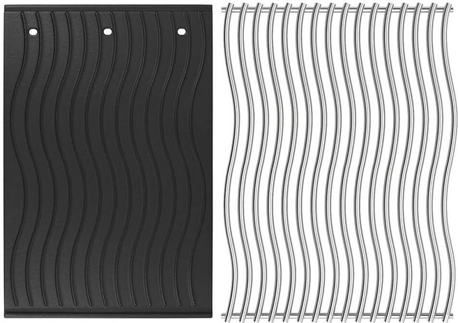 SafBbcue Napoleon Prestige 500 Pro 부품 그릴용 그릴 교체 키트 스테인리스 스틸 요리 그리드 및 주철 양면 그리들 나폴레옹 액세서리용