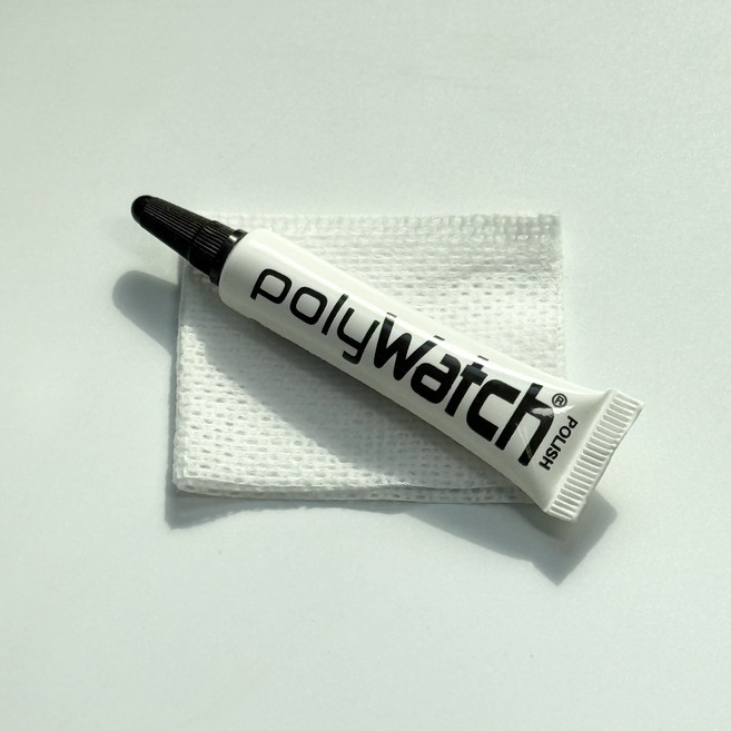 폴리워치 순면천 아크릴 플라스틱 운모글라스 스크래치 기스 제거 광택제, 1개, 투명