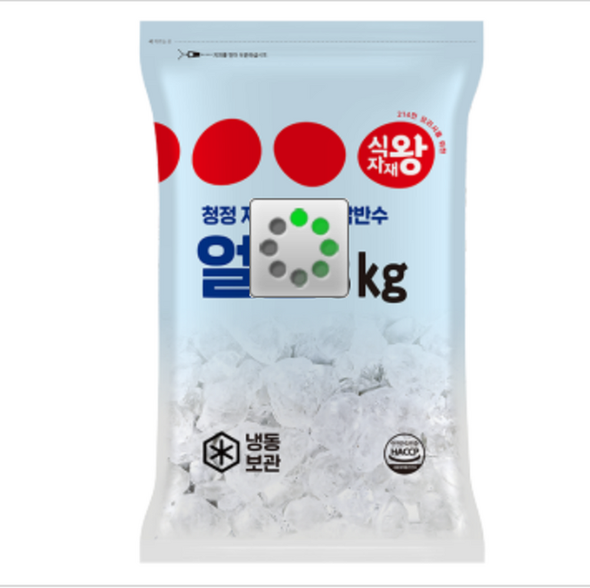 식자재왕 얼음, 1개, 3kg