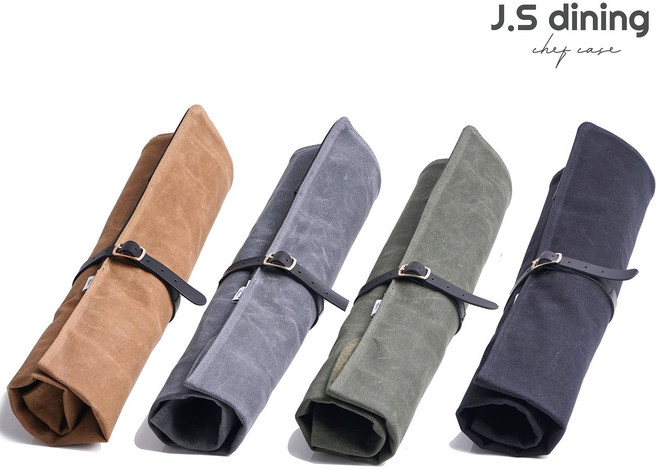 제이에스다이닝 가죽 셰프 나이프 케이스 스탠다드형, 브라운, 1개