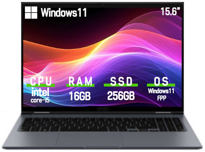 삼성 갤럭시북4 인텔 i5 16G 15.6인치 NT750XGR-A51A 인강용 업무용 학생용 가성비노트북, 그레이, 256GB, 16GB, WIN11 Home