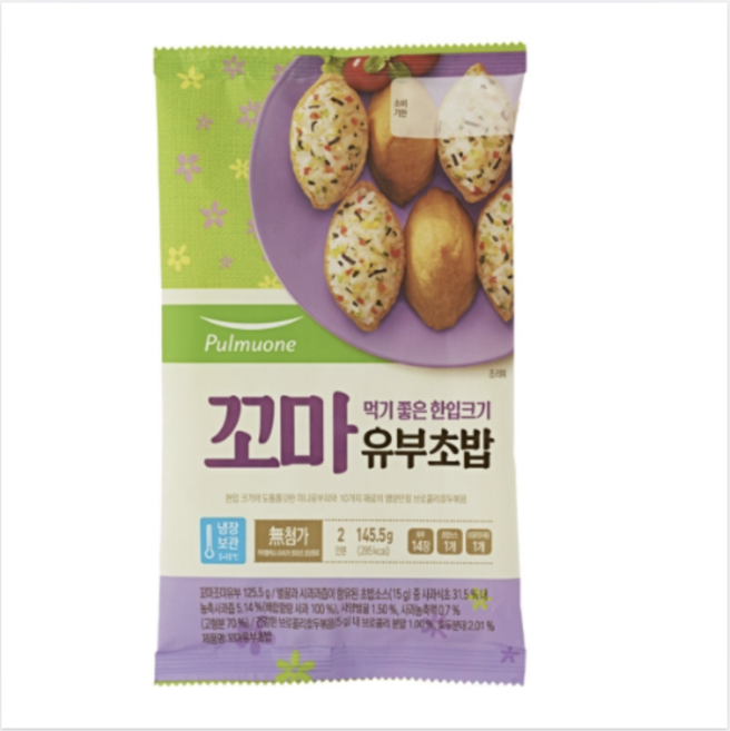 풀무원식품 꼬마 유부초밥 145.5g, 4개