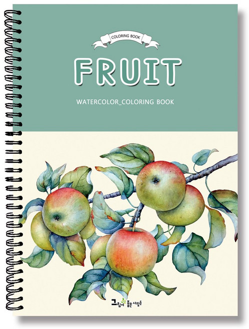 그림이좋은사람들 컬러링북 과일 컬러링북 색연필 노인 어른 색칠공부 선물