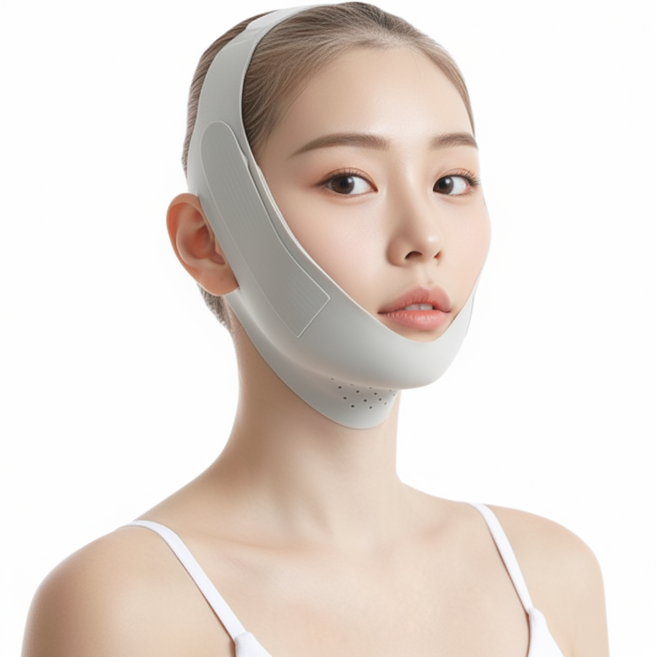 베리니티 턱 선 리프팅밴드 수면 브이라인, 1개, 연그린