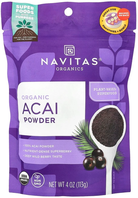 Navitas Organics Organic Acai Powder 4 oz (113 g), 1개, 113g - 쿠팡