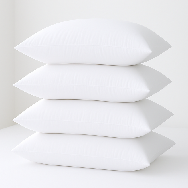 목 받쳐주는 탄탄한 40x60 베개솜 100% 국내제작, 화이트, 4개