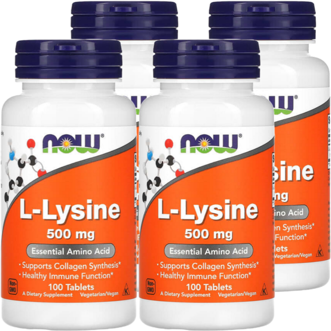 나우푸드 L-라이신 500mg, 100정, 4개, 100정