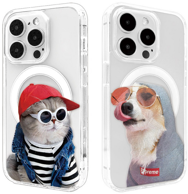 (셀론스타) CX32 CX42 쿨냥쿨멍 커플 케이스 맥세이프 마그네틱 아이폰 갤럭시 플립 방탄 케이스