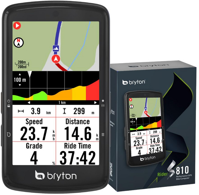 브라이튼 Bryton Rider S810 (본체만) GPS 사이클 컴퓨터 3.5인치 컬러 터치, 1개