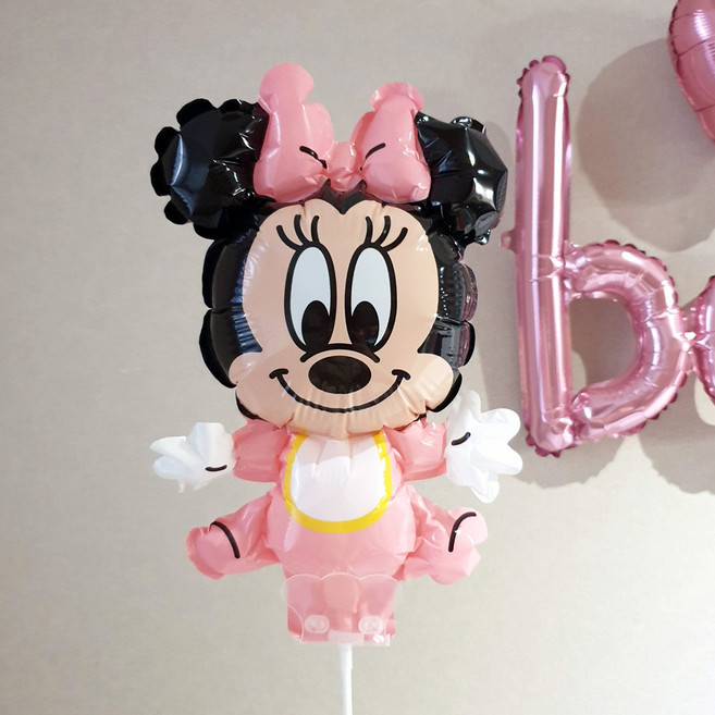 재미제이 미키마우스 미니마우스 베이비 아기스틱풍선 태교여행소품, 미니마우스베이비풍선만, 1개