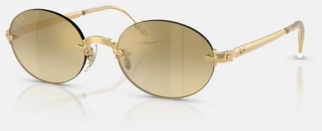 Ray-Ban 雷朋 RB3929 橢圓金屬太陽眼鏡