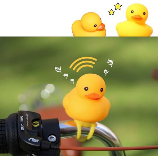 마룬 러버덕 라이트벨 자전거 안전용품, 1개