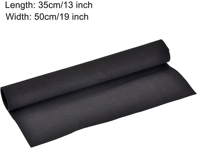 1pc 1mm/2mm 두꺼운 EVA 폼 시트 롤 Spone 공예 Eva DIY 수제 모델 만들기 재료, 02 Black 13x19 Inch, 01 Thickness 1mm