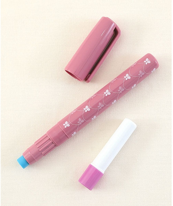 퀼트스타 쏘우라인 원단용 풀 글루펜 세트 (임시고정용), 1개, 핑크