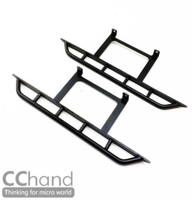 CChand 1/10 축방향 SCX10 90027용. JK 금속 측면 발판 및 가드 RC 자동차 장난감