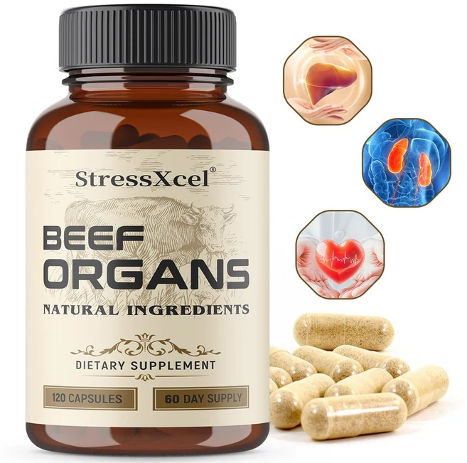 여성 및 남성의 간 심장 신장 췌장 및 비장에 적합한 초목 소 장기 보충제는 전신에 영양과 에너지를 제공합니다, 2개, 60회분 - 쿠팡