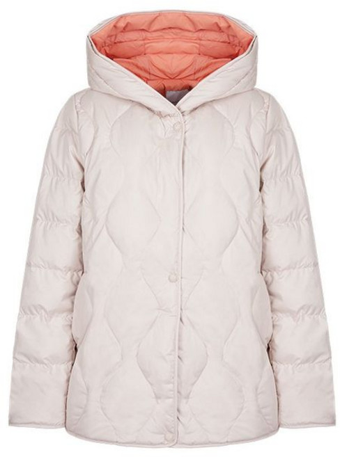 크로커다일레이디 배색 컬러 안감 포인트 스프링 덕다운_CLESDW102 2721288