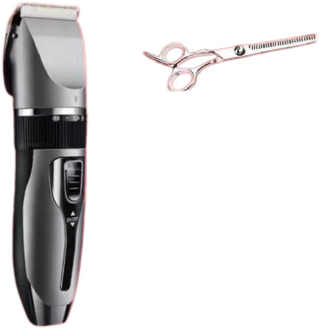 德國進口電動理髮器電推剪家用成人電推子剃頭刀自己剪嬰兒理髮, 原裝標配加禮包+牙剪:1個