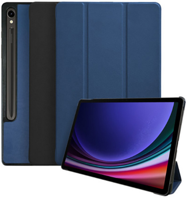 삼성 갤럭시탭S9울트라 14.6인치 스마트 북커버 3단 케이스 SM-X910 X916N, 블랙