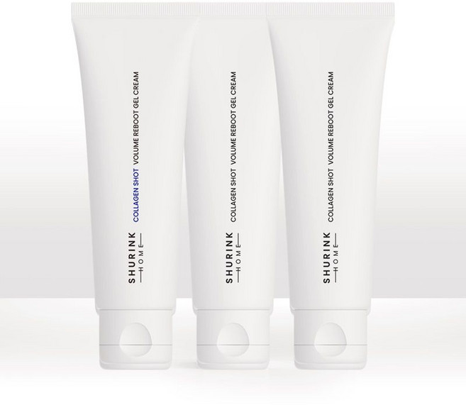 슈링크홈 콜라겐 샷 볼륨 리부트 젤크림, 1개, 3개입
