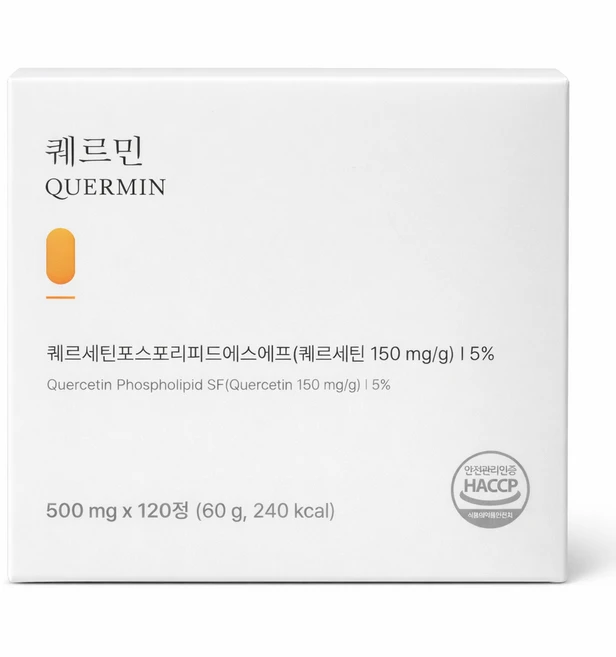 마이디데이 퀘르민 퀘르세틴 커큐민 브로멜라인, 1개, 120정 - 쿠팡