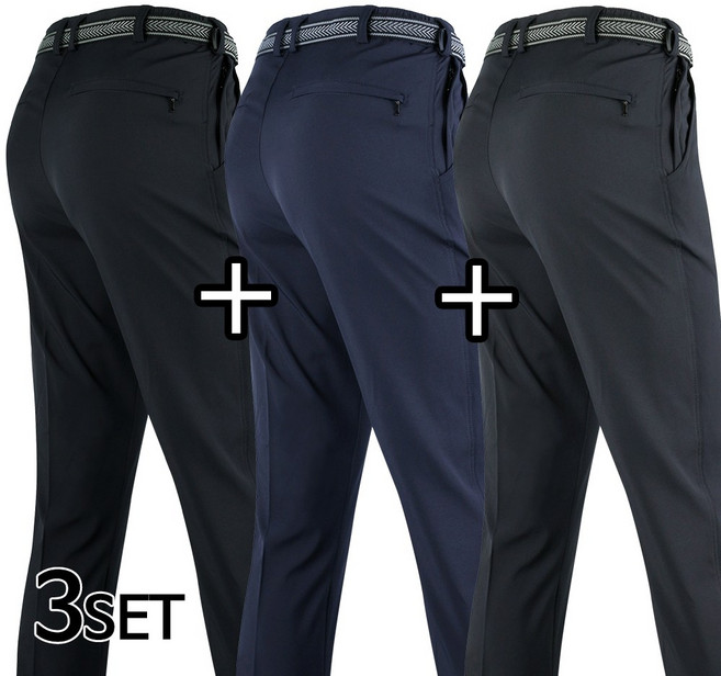 [1+1+1] GTM 무지바지 총3장 남성 작업복 근무복 등산복 외출복 기본 팬츠 빅사이즈 단체