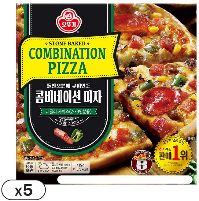 콤비네이션 피자 415g, 5개
